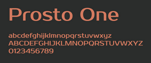 Prosto One Free Font