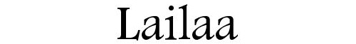 Lailaa Font
