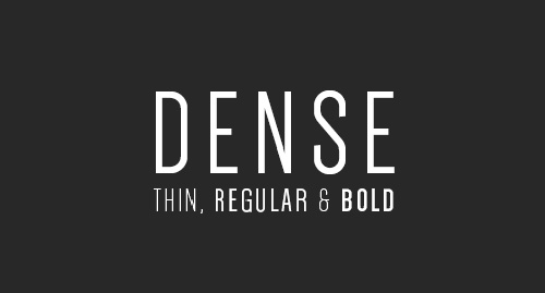 Dense typeface