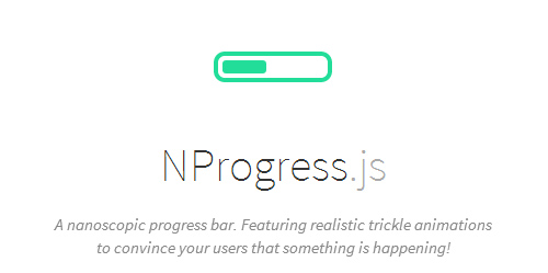 NProgress.js: Slim Nanoscopic Progress Bar