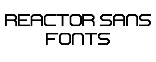 Reactor Sans Free Font