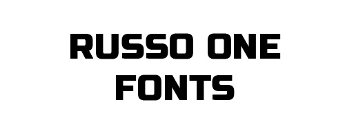 Russo One Free Font