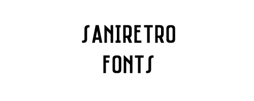 Saniretro Free Font