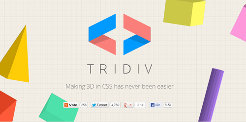 Tridiv: CSS 3D Shapes Editor