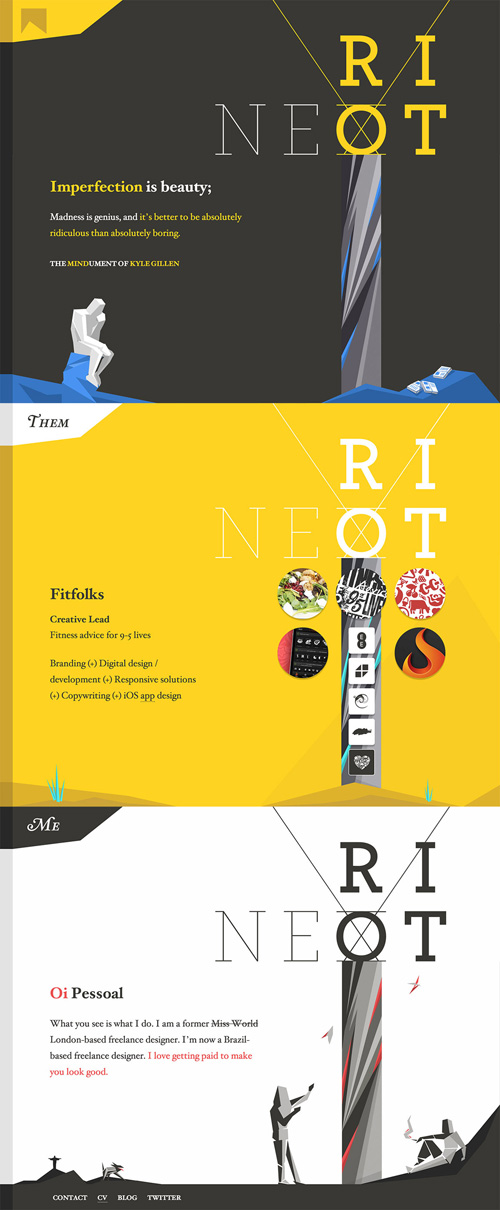 Next Riot One Page Website Design