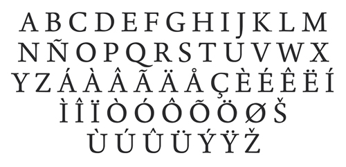 Born Typeface Fonts Letters