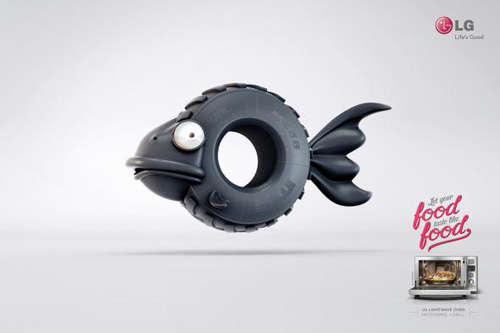 LG: Fish Print Advertising