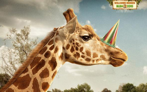 Buin Zoo: Giraffe Print Advertising