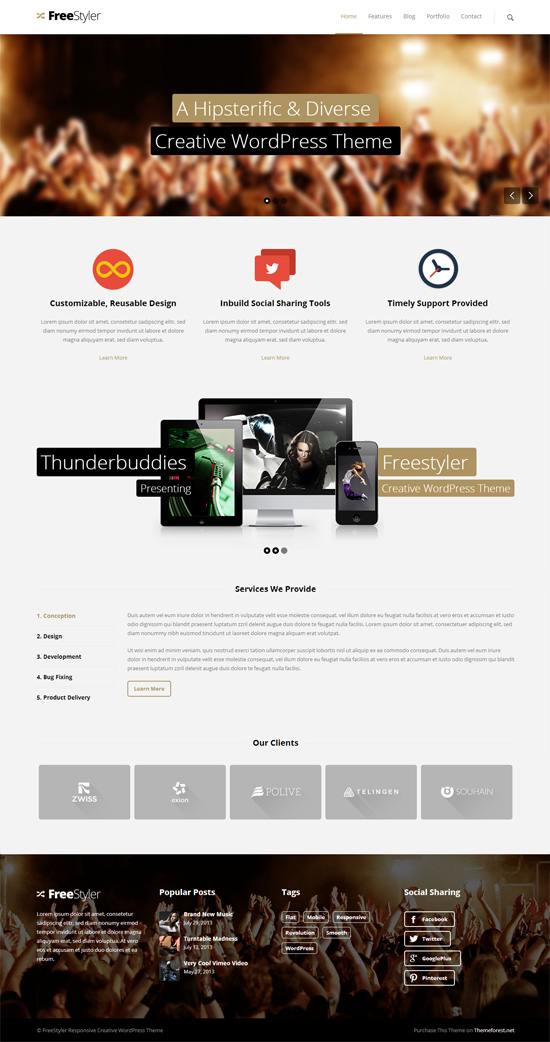 Freestyler - MultiPurpose WordPress Theme