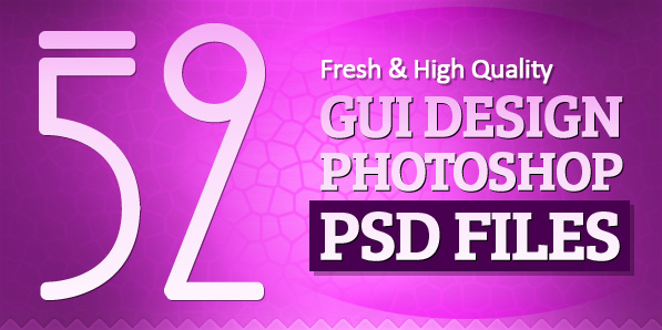 52 Fresh GUI Design Photoshop PSD Files