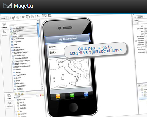 Maqetta - An Open Source WYSIWYG Visual Authoring of HTML5 User Interfaces
