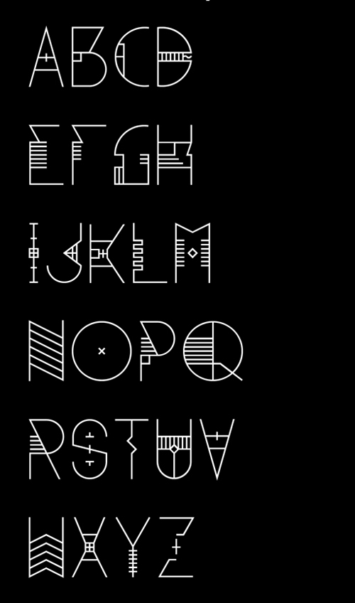 Sanotra Typeface Fonts Letters