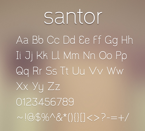 Santor Free Font