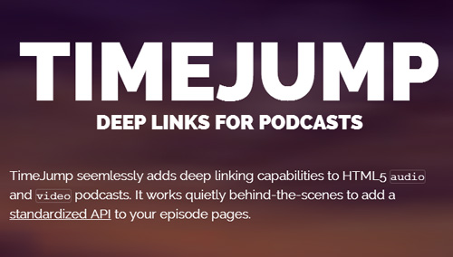 TimeJump – Deep linking for Podcasts