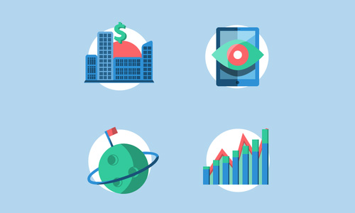 Free Flat colorful icons