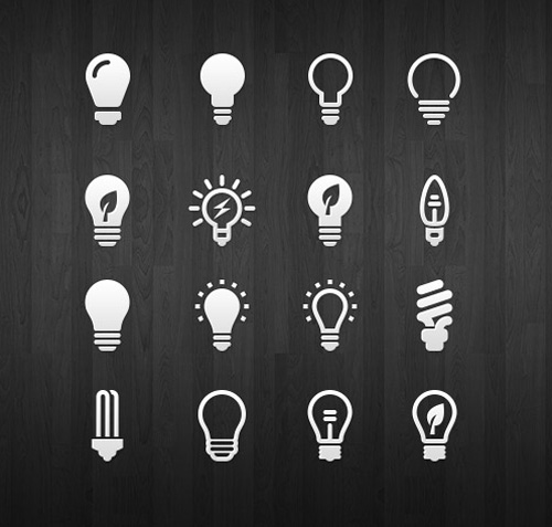 Light Bulb Icon Set