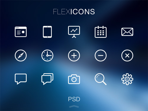 FlexIcons Free PSD