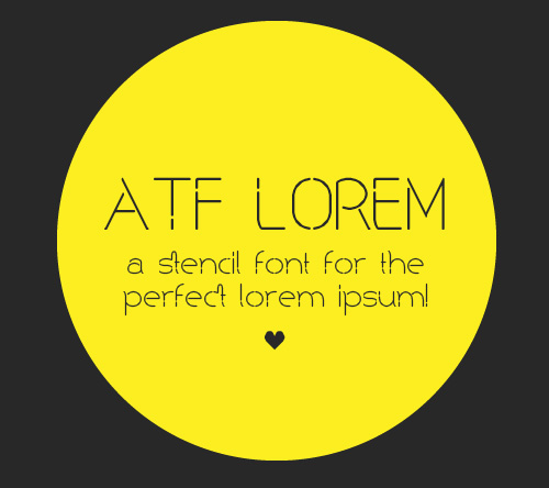 ATF Lorem Font