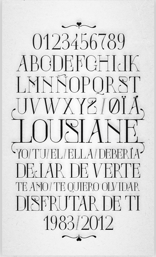 Lousiane Font Typography