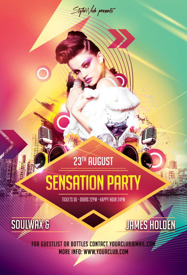 Sensation Party Flyer