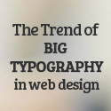 Post thumbnail of Big Typography Trend in Web Design