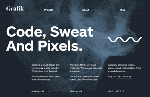 Big typography in website design - 10