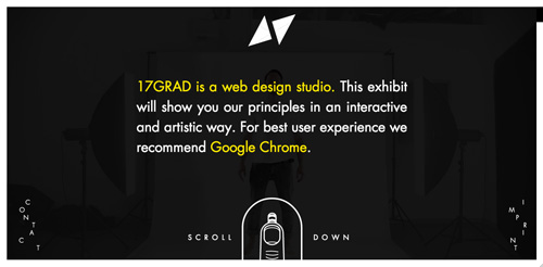 17GRAD web and graphic design agency website