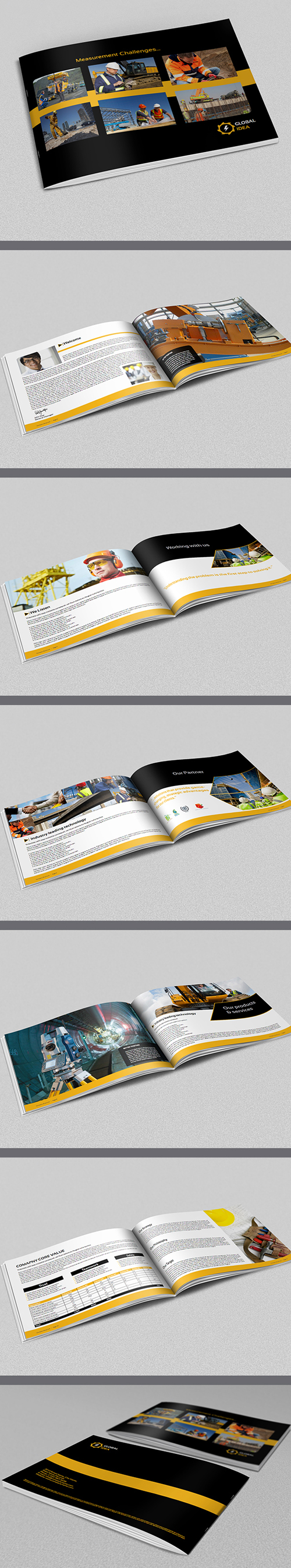 Construction Industry Brochure Template