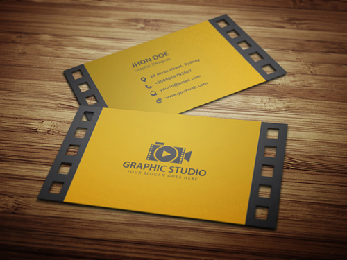 Filmography Business Card Design