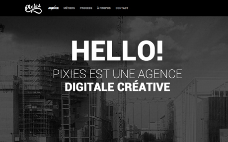 Pixies Agency web and graphic design agency website