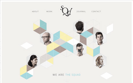 The Squad web and graphic design agency website