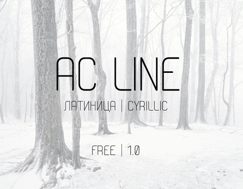 AC Line free font