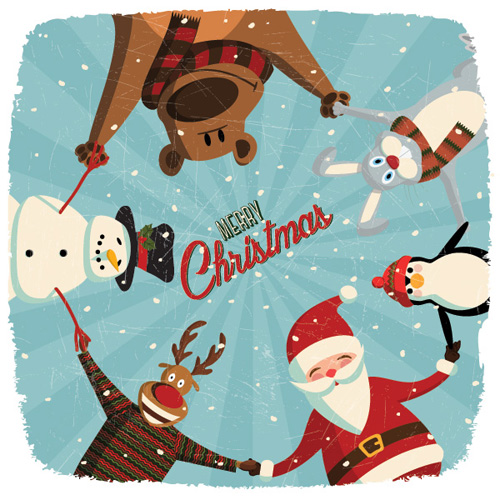 Christmas Card Vector Graphic