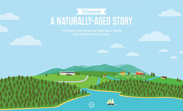 A Naturally-Aged Story Flat Website Design