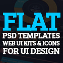 Post thumbnail of 50 Free Flat Psd Templates and Web Elements For UI Design