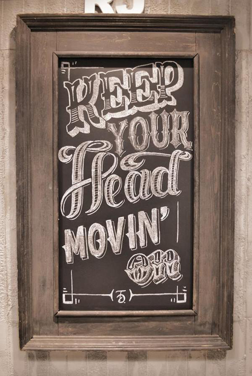 Keep you head movin' on