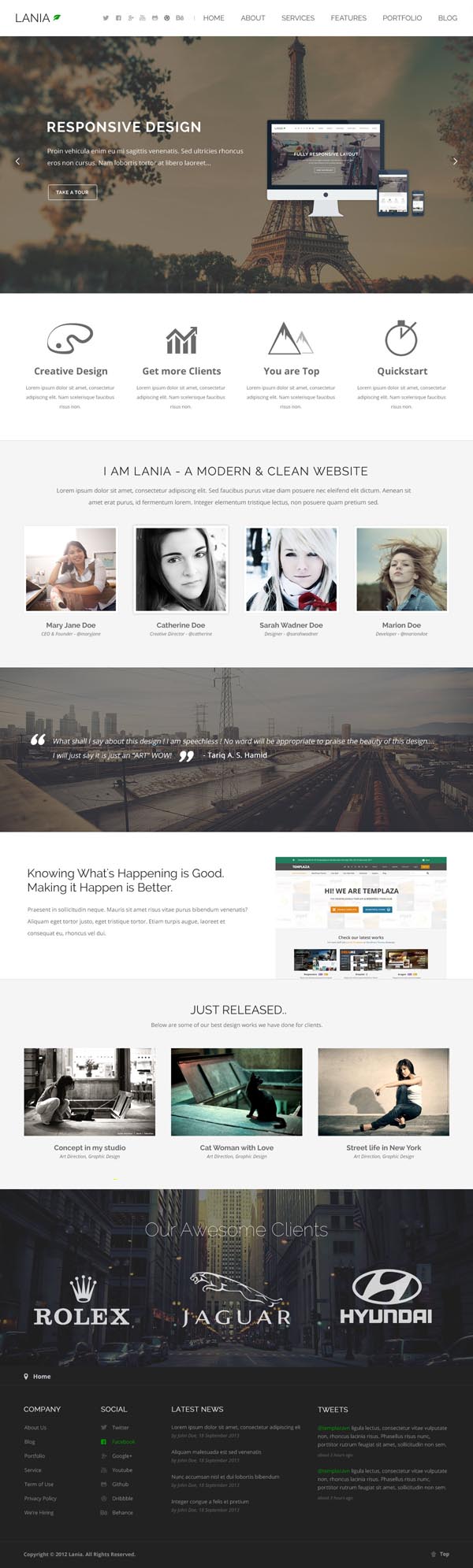 Lania - Multipurpose WordPress Theme