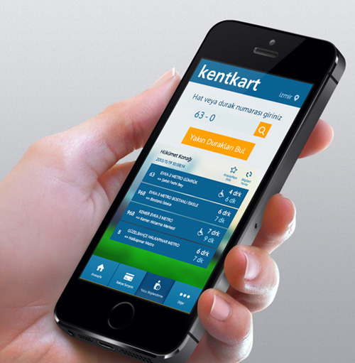 KentKart Mobile App UI UX Design for Inspiration