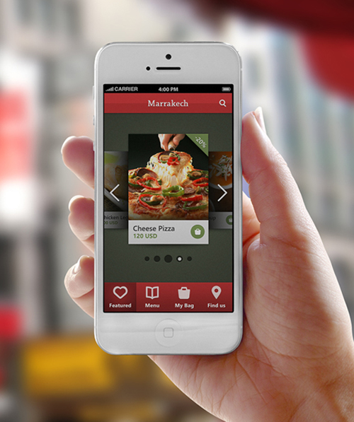 Marrakech Phone Restaurant Mobile App UI UX Design for Inspiration