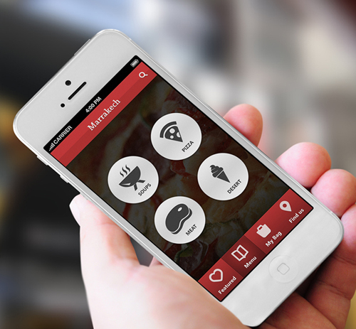 Marrakech Phone Restaurant Mobile App UI UX Design for Inspiration