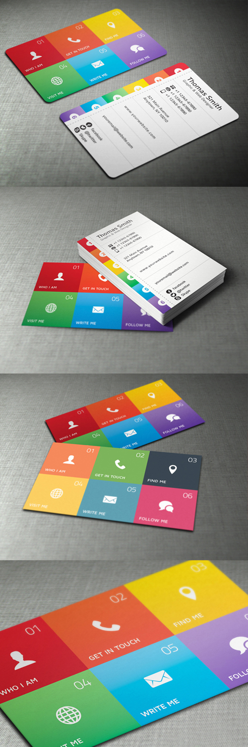 Metro Style Personal Business Cards Design-25