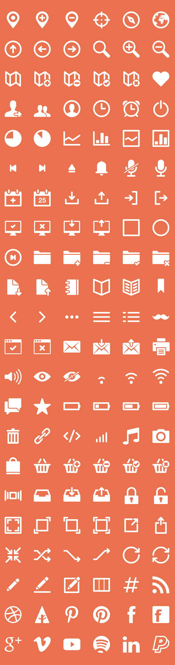 Free Vector Icons Pack Preview 2