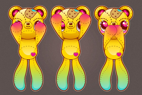 How to Vector Three Wise Teddy Bears Without the Pen Tool in Illustrator
