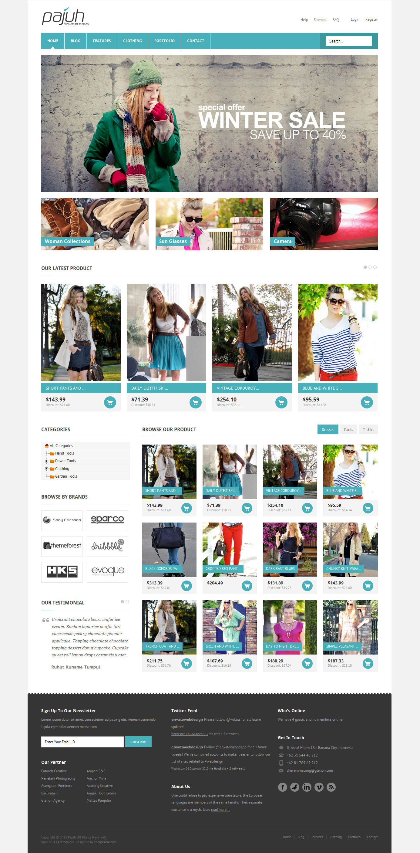 Pajuh - Clean and Responsive Magento Templates