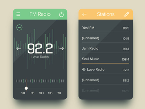 FM Radio UI Design Concepts to Boost User Experience