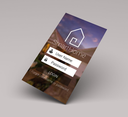 Smarthome Login Screen UI Design Concepts to Boost User Experience