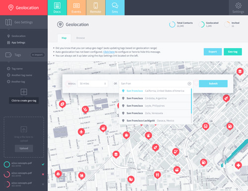 Geolocation Filters UI Design Concepts to Boost User Experience