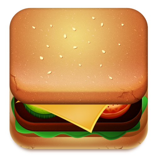 Burger IOS Icon Design
