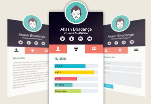 Mini Online Profile UI Design Concepts to Boost User Experience