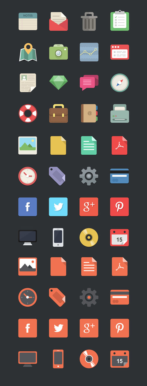 60 Absolutely Free Flat Icon Sets